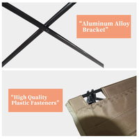 Nouvelle arrivée, table pliante de camping en plein air en tissu Oxford légère et facile à ouvrir