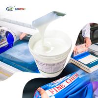 Kaus Kain Cowint Cetak Layar 10 Tempelan Putih Utmatic Mission Paste Tekstil Cetak Layar Tinta Resin Berbasis Air
