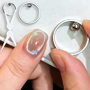 Circular Black Hole <b>Cat</b> Eye Magnet Mighty Magnetic <b>Ring</b> for Hollow Sphere Design DIY Nail Magnetic-iron Tools Polish Gel UV Soak - Product Image 1