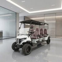 Voiturette de golf électrique personnalisable printemps, buggy tout-terrain, batterie lithium, capacité de montée 25 %, vitesse 30-50 km/h, autonomie 90 km, 3-4 places