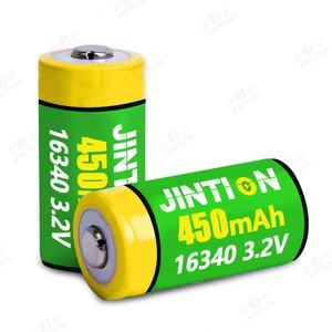 Jintion 16340 450mah 3.2v תאי סוללה 16340 lifepo4 סוללה נטענת 16340 lifepo4 תא סוללה נטענת עבור יעילות 85177 אור - Product Image 1