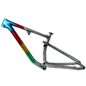 Nouvelle <span class=keywords><strong>peinture</strong></span> 29ER Boost vtt cadre All Mountain cadre de vélo en carbone BSA voyage 100MM suspension complète cadre de vélo de montagne en carbone - Product Image 3