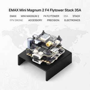 EMAX Mini <span class=keywords><strong>Magnum</strong></span> 2 20x20mm Stack 35A BLHeli_32 ESC F4 Controlador de Vuelo OSD 5.8G VTX 2-6S para Dron FPV de Carreras y Freestyle - Product Image 1