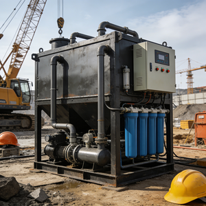 เครื่องกรองน้ำ RO ขนาดกะทัดรัด น้ำหนักเบา พร้อมถังแรงดัน ปั๊ม PLC รับประกัน 1 ปี สำหรับพื้นที่ประสบภัยแผ่นดินไหว น้ำท่วม และภัยพิบัติอื่นๆ - Product Image 2