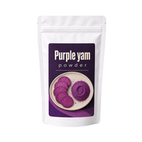Poudre d'igname violette Ube naturelle sans OGM de qualité alimentaire en gros, 1 kg, emballée sous vide, marque privée