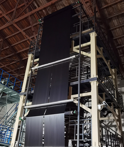 فيلم تغطية زراعي من SERNZO بسماكة 30 ميكرون من البولي إيثيلين منخفض الكثافة، أسود مع ثقوب، لفائف بلاستيكية للخضروات مصنوعة بالنفخ، عمر خدمة طويل، 0.5 متر - 20 متر - Product Image 4