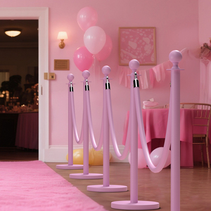 Hete Aanbieding Hotel Verkeersregeling Afzetpaal Barrière Roze Afzetpalen en Paal en Rode Loper - Product Image 5