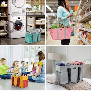 <b>Extra</b> <b>Large</b> Utility Tote Shopping Bag 900D Oxford Fabric Foldable Reusable Storage Bag - Product Image 3