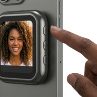 Écran d'affichage magnétique pour smartphone avec fonction selfie, moniteur de caméra arrière sans fil à latence nulle pour l'enregistrement de vlogs avec télécommande de déclenchement