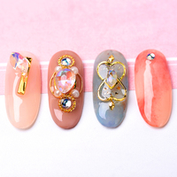 Accessoires de décoration pour ongles KADS de haute qualité, en alliage 3D DIY, rivets creux, design géométrique, brillants et luxueux