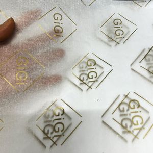 Papier de soie synthétique couché imprimé avec logo personnalisé, simple face, pour vêtements, chaussures et chaussettes - Écologique, résistant à l'humidité - Product Image 6