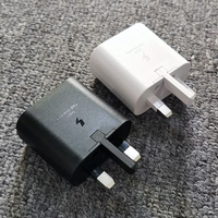 Cargador USB C PD de 25 W, Adaptador de Carga Rápida Tipo C de 25 W, Puerto PD Tipo C de Carga Rápida para iPhone, Samsung S25, S24, S23, S22, Enchufe EU/US/UK
