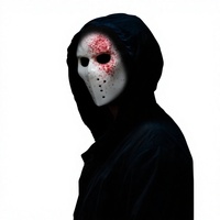 Nouveau masque de hockey Echo pour Halloween, idéal pour les spectacles de cosplay et les costumes de fête, accessoire de masque de hockey