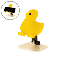 Support de tablette pliable en acrylique PMMA antidérapant avec base crème, inclinable à 180°, motif canard de dessin animé, cadeau d'anniversaire, promotionnel, OEM personnalisé