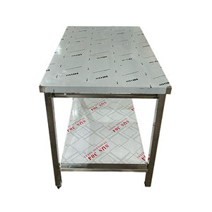 Mesa comercial de acero inoxidable Victory con Banco contra salpicaduras S/S para equipos de panadería Suministros para hoteles y restaurantes - Product Image 4