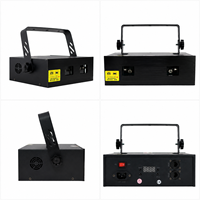 Laser d'animation RVB 5W pleine couleur, IP20, contrôle DMX512, éclairage de scène laser double tête pour club, bar, événement, spectacle