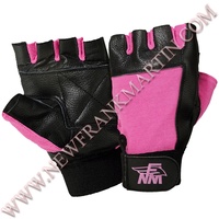 Sarung Tangan Olahraga Unisex NFM untuk Angkat Berat, Gym, Fitness, Powerlifting, Pelindung Telapak Tangan, Penyangga Pull-Up, Crossfit, Warna Pink