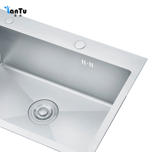 Wholesale Modern Mounted <strong>Kitchen</strong> Steel Water <strong>Sink</strong> Handmade <strong>Kitchen</strong> <strong>Sink</strong> 304 Rectangle Shape Brushed Stainless Steel - Product Image 4