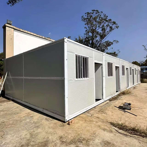 Venta al por mayor personalizado prefabricado 40 pies portátil móvil plegable casas prefabricadas edificio barato plegable casa de contenedores de 40 pies - Product Image 1