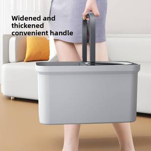 Serpillère rotative à essorage automatique avec manche pour nettoyer les carreaux et éliminer les rayures, double seau, serpillère magique à essorage rapide - Product Image 5