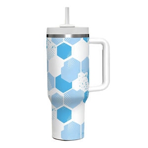 Nouvelle arrivée : Tasse isotherme de sport pour le football, 40 onces, réutilisable, portable, pour l'extérieur, tasse de voyage, tasse à café avec poignée - Product Image 6