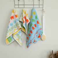 Weoui Adult Cute Cartoon Ins-Style All-Cotton Quick-dry Absorbent Square Face Towel Household