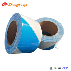 סרט אזהרה כחול לבן עם פסים כפולים 30 מיקרון - Product Image 6