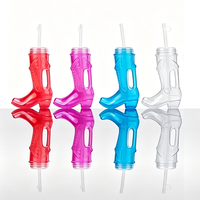 Gobelet fantaisie en forme de botte de 700 ml avec paille et couvercle, idéal pour le camping et les fêtes en extérieur, réutilisable et étanche, couleur et logo personnalisables