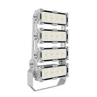 Projecteur LED extérieur 200W IP67 pour terrains de tennis, en aluminium moulé sous pression ADC12, avec lentille PC + verre, réflecteur de stade, CRI 70
