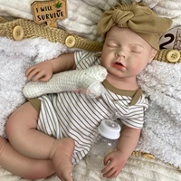 Poupées Reborn en Silicone Faite Main de 50 cm avec Sucette, Art de Collection, Anatomiquement Correctes, Bébé Réaliste pour Cadeau Souvenir de Fêtes