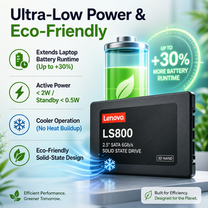 เลอโนโว 2.5" SATA 3 ฮาร์ดไดรฟ์ภายใน SSD 128G 256G 512G 1TB โซลิดสเตตดิสก์สำหรับแล็ปท็อปเดสก์ท็อปพีซี วินโดว์ 11 ระบบไดรฟ์ - Product Image 1