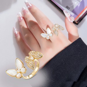 Butterfly Jewelry Set Zinc Alloy Party Fashion Accessories Elegant Seashell Design - Product Image 3