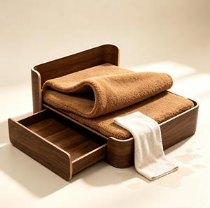 Wooden Pet Furniture Bed with Storage - Product Image 1