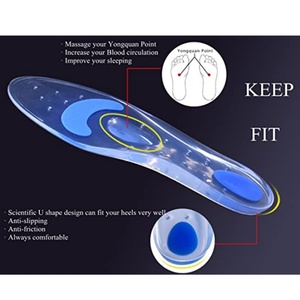 Semelles en silicone les mieux notées, semelles complètes pour le pied, petites, sans latex, coussinets en gel de silicone pour chaussures - Product Image 6