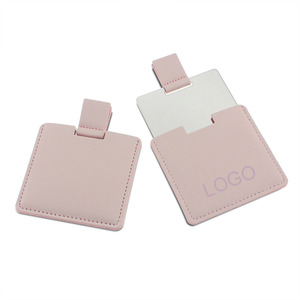 Promo Gift square Mirrors Travel Pocket Mirror Metal Unbreakable