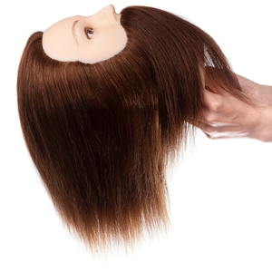 Cabeza de Maniquí para Peluquería con Cabello Corto y Barba para Hombre, Cabeza de Maniquí Profesional para Entrenamiento en Salón de Belleza - Product Image 4