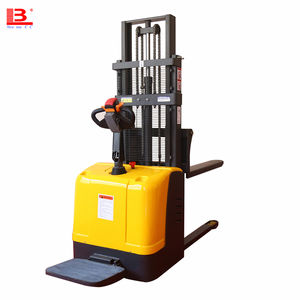 1000kg 2000kg 포크 리프팅 높이 3 미터 개인화 된 자동 리프트 지게차 스탠드 전체 전기 스태커 지게차 - Product Image 4