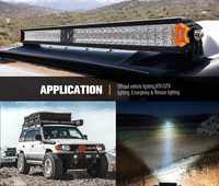 Barre lumineuse LED tout-terrain LIGHTFOX 42 pouces 228W à double rangée, barre lumineuse laser pour voitures, camions, VTT, UTV, bateaux