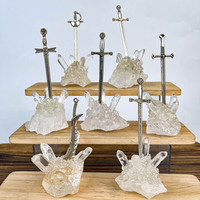 Caractéristiques uniques Produits spirituels Cristal de guérison Fengshui Épée dans la pierre pour la décoration