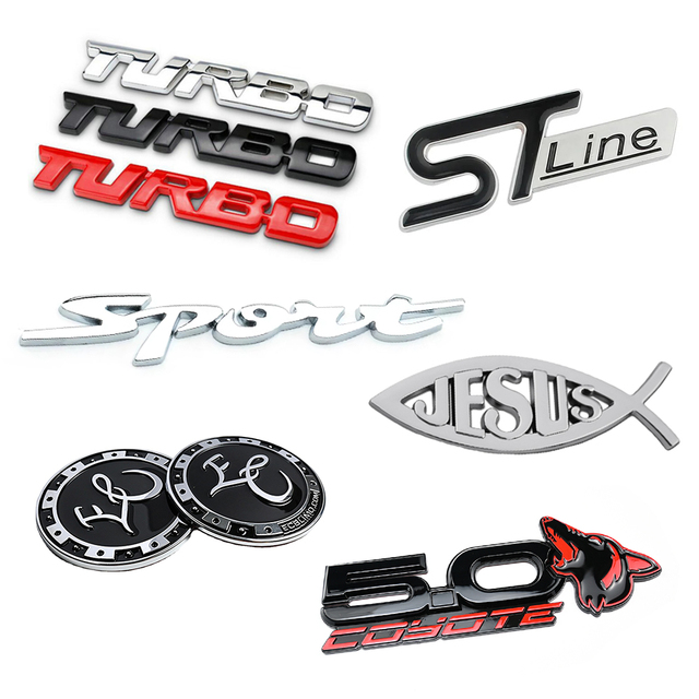 Factory OEM Custom 3D Plastic Make Your Own Auto Design Letter Car Grill Badge Body Logo Custom Car Emblem Side Car 3D Sticker