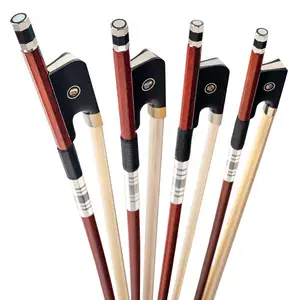 PRO Violin/Viola/Cello/Bass/ Hybrid Carbon Fiber Pernambuco Skin Stick Snakewood Frog Violin Parts Accessories