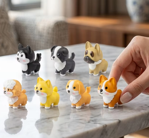 Fabricante de Figuras Coleccionables en Tendencia: Miniaturas 3D de Perros (Corgi, <span class=keywords><strong>Shiba</strong></span> Inu, Frenchie, Husky) - Caja Misteriosa con Encantos 3D y Rellenos para Regalo (Juguete) - Product Image 3