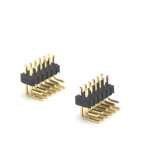 1.27mm Pitch pin tiêu đề kết nối kép hàng bên Phải góc sq0.4/0.46mm <span class=keywords><strong>h1</strong></span>.5mm 2*6P - Product Image 1