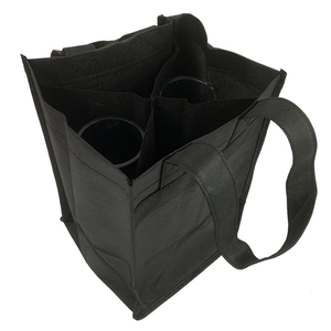 Sac de vin non tissé réutilisable Bolsa de vino promotionnel 4 bouteilles 6 bouteilles sac de vin en tissu non tissé sac de bouteille de vin avec poignée - Product Image 4