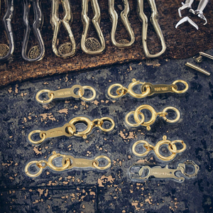 美国14k黄金填充DIY手链项链整理材料龙虾扣环垫片组合套装黄铜配件 - Product Image 3