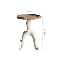 Matériau de haute qualité armoire décoration de la maison haut en bois massif européen moderne bois métal Table d'extrémité en bois exotique