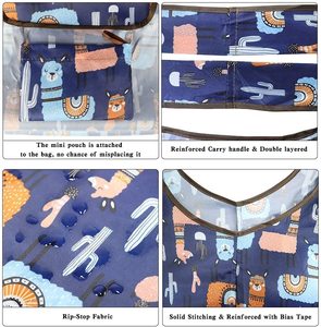 Bolsos de Mano Plegables Reutilizables Personalizados, Impermeables, de Gran Capacidad para <span class=keywords><strong>Mujer</strong></span>, Bolsas de Compras Portátiles de Poliéster, Bolsa de Compras Plegable - Product Image 6