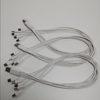 Kabel Data Tipe-C Satu-ke-Lima 5-in-1 Kabel Pengisi Daya 50cm Kabel Power Bank Portabel-Tersedia untuk Grosir