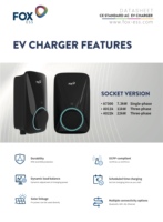 Stations de charge murales AC monophasées 7KW-22kW Chargeur de voiture à domicile pour voitures Charge EV