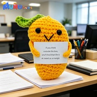 Peluche mangue au crochet, jouet en peluche fait main, amigurumi fruit tricoté, animal en peluche mignon, décoration de bureau, cadeau, vente en gros, personnalisé